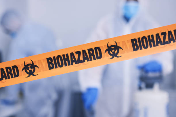 Professional Biohazard Cleanup technician working in Talmage, UT